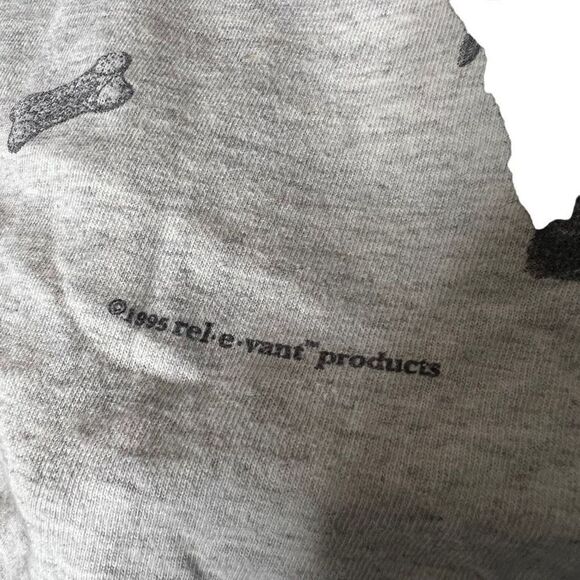 VTG 1995 Relevant Products All Over Dogs Shirt USA OS - Picture 6 of 6